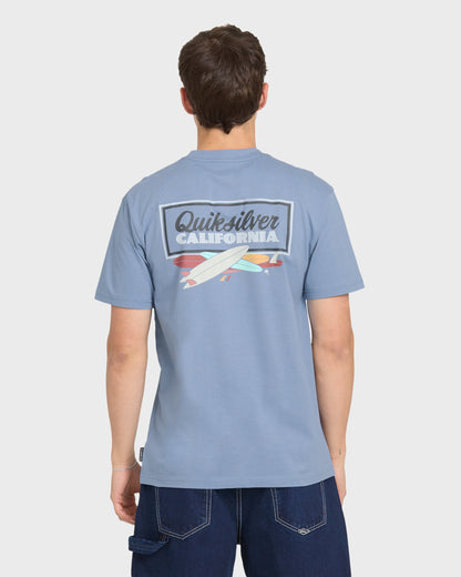 California Quiver Short Sleeve Cotton T-Shirt - Infinity