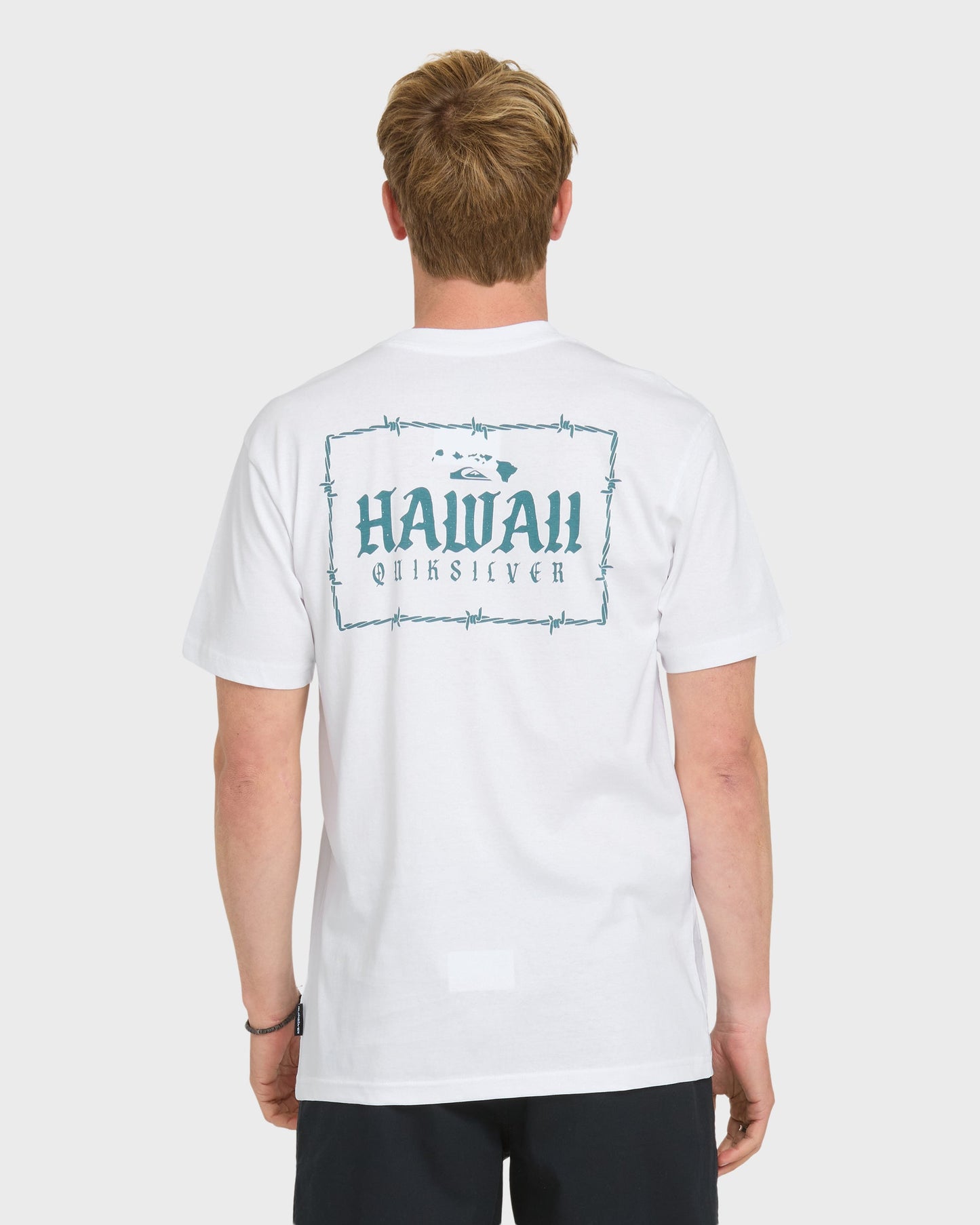 Hawaii Lock Short Sleeve Knit T-Shirt - White