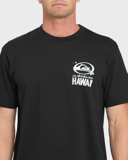 Hawaii Patch Classic Short Sleeve Knit T-Shirt - Black