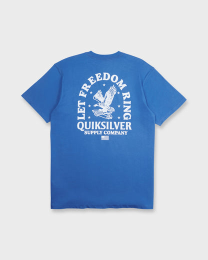 Freedom Ring Short Sleeve Cotton T-Shirt - Nebulas Blue