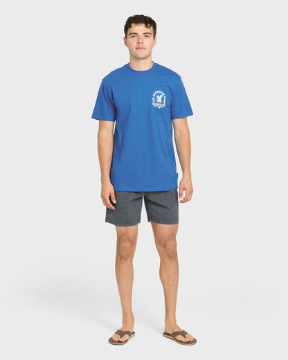 Freedom Ring Short Sleeve Cotton T-Shirt - Nebulas Blue