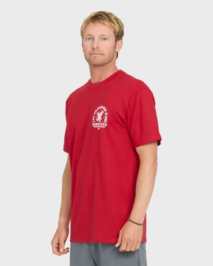 Freedom Ring Short Sleeve Cotton T-Shirt - Salsa