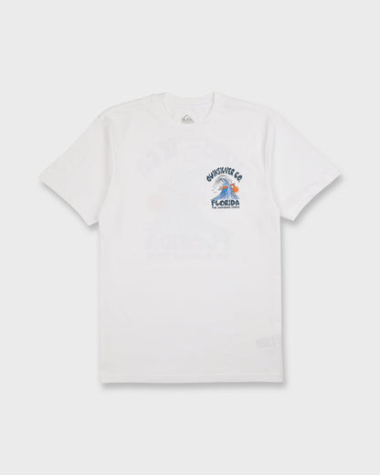 Florida Johnny Short Sleeve Cotton T-Shirt - White