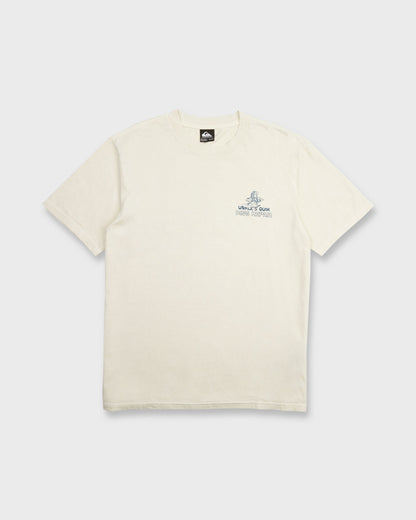 Unkles Ding Repair Pigment Dye Short Sleeve Knit T-Shirt - Silver Birch