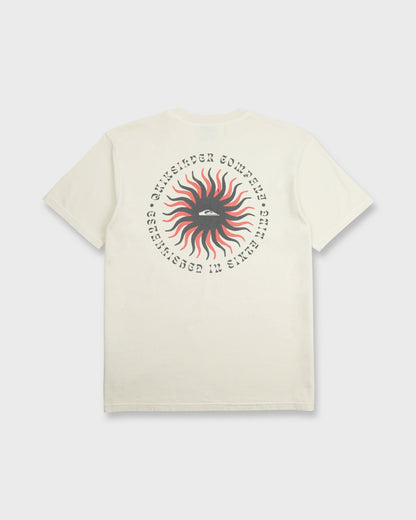 Sunny Day Pigment Dye Short Sleeve Cotton T-Shirt - Silver Birch