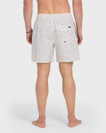 Ocean Mayhem 17" Swim Trunks - Bone White