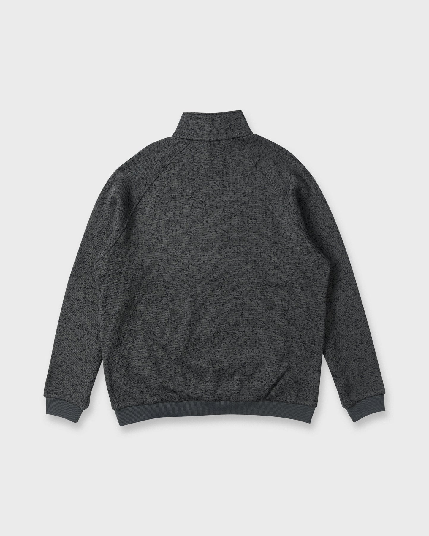 Keller Half Zip Mock Neck Sweatshirt - Black Heather