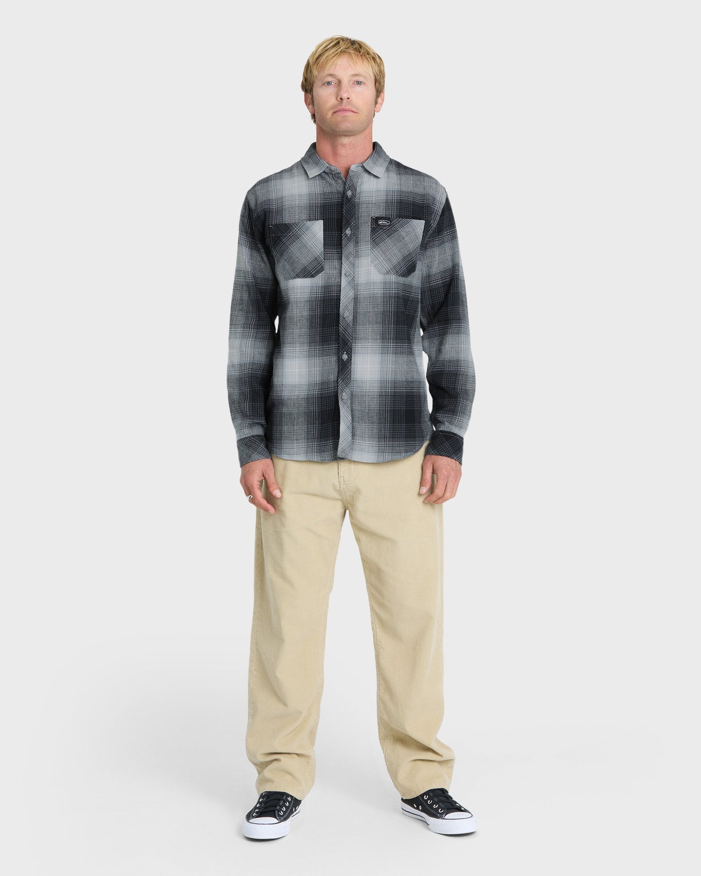 Avalon Long Sleeve Flannel Shirt - Anthracite