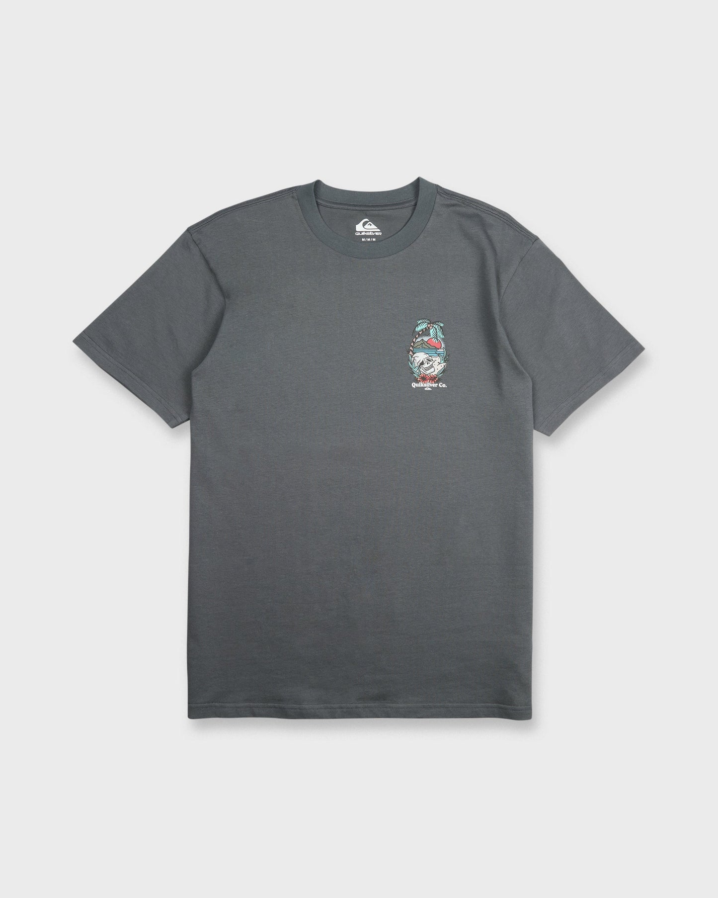 Staycation Short Sleeve Cotton T-Shirt - Iron Gate