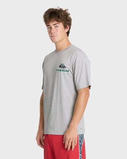 Hawaii Everyday Short Sleeve Surf Tee - Light Grey Hth