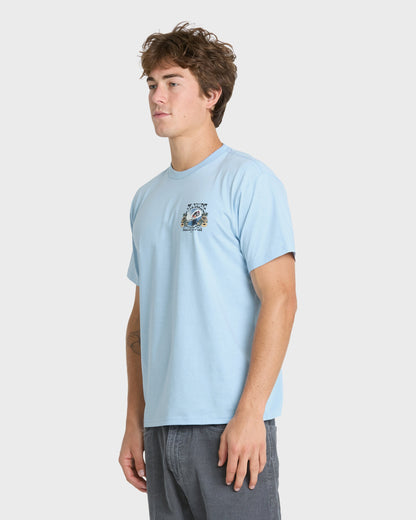 Grateful Florida Classic Short Sleeve Knit T-Shirt - Skyway Heather