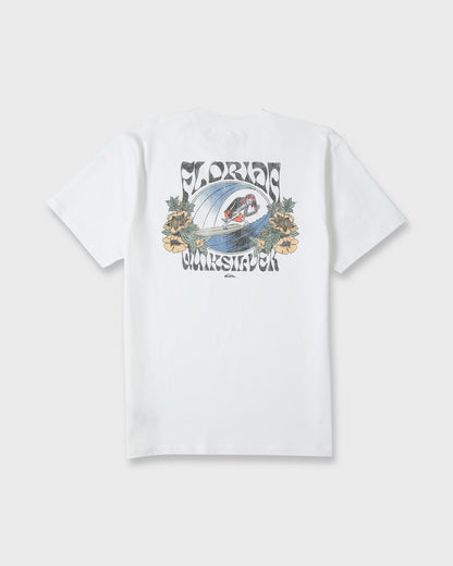Grateful Florida Classic Short Sleeve Knit T-Shirt - White