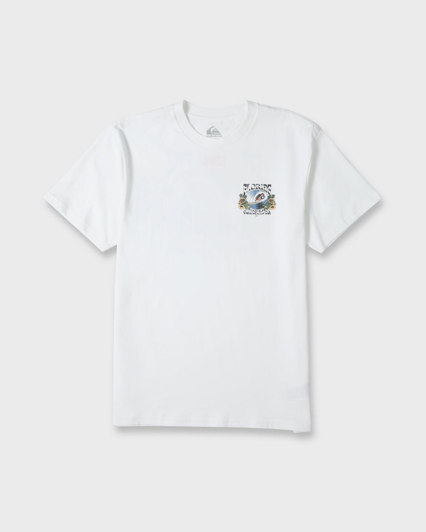 Grateful Florida Classic Short Sleeve Knit T-Shirt - White