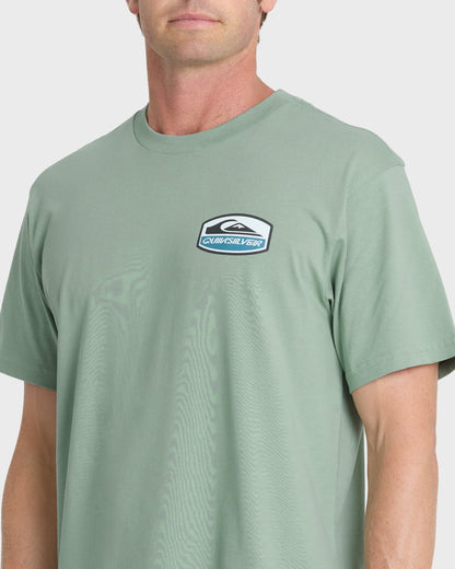 Shapers Crest Short Sleeve Cotton T-Shirt - Iceberg Green