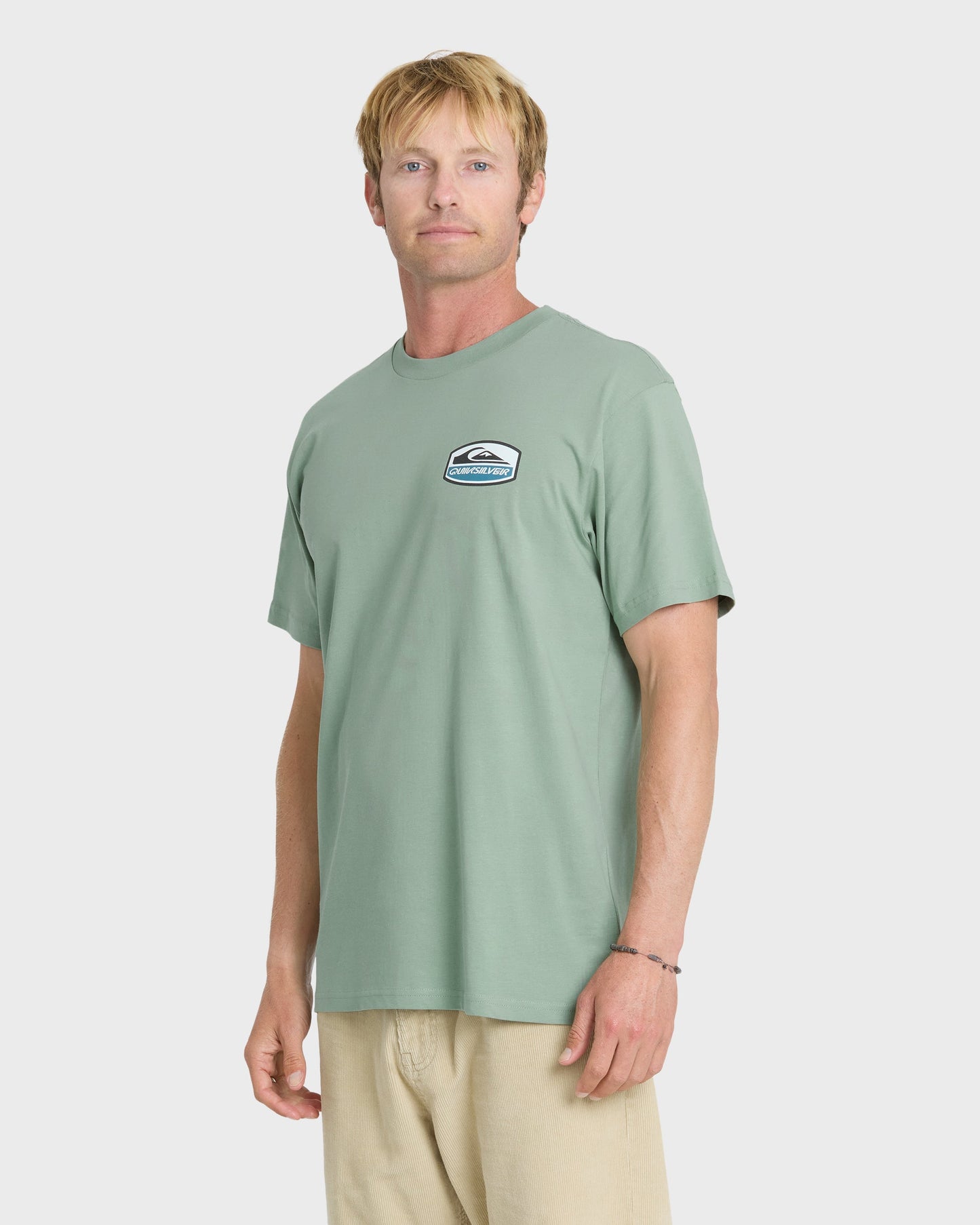 Shapers Crest Short Sleeve Cotton T-Shirt - Iceberg Green
