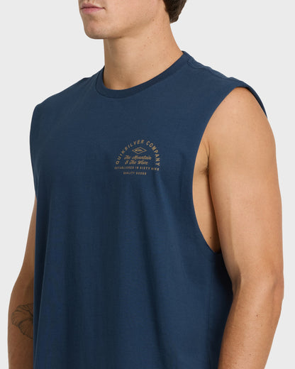 Garage Days Tank Top - Dark Denim