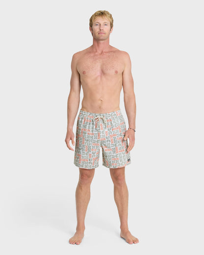 Waterman Mix Pack 17" Swim Trunks - Moonbeam