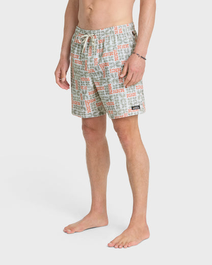 Waterman Mix Pack 17" Swim Trunks - Moonbeam