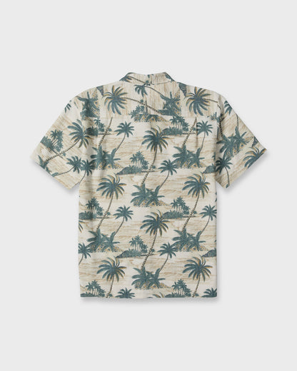 Waterman Island Vues Short Sleeve Woven Shirt - Moonbeam
