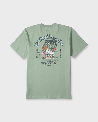California Pelican Island Classic Short Sleeve Knit T-Shirt - Iceberg Green