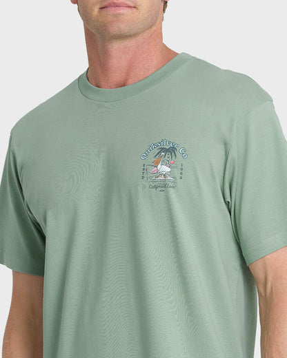 California Pelican Island Classic Short Sleeve Knit T-Shirt - Iceberg Green