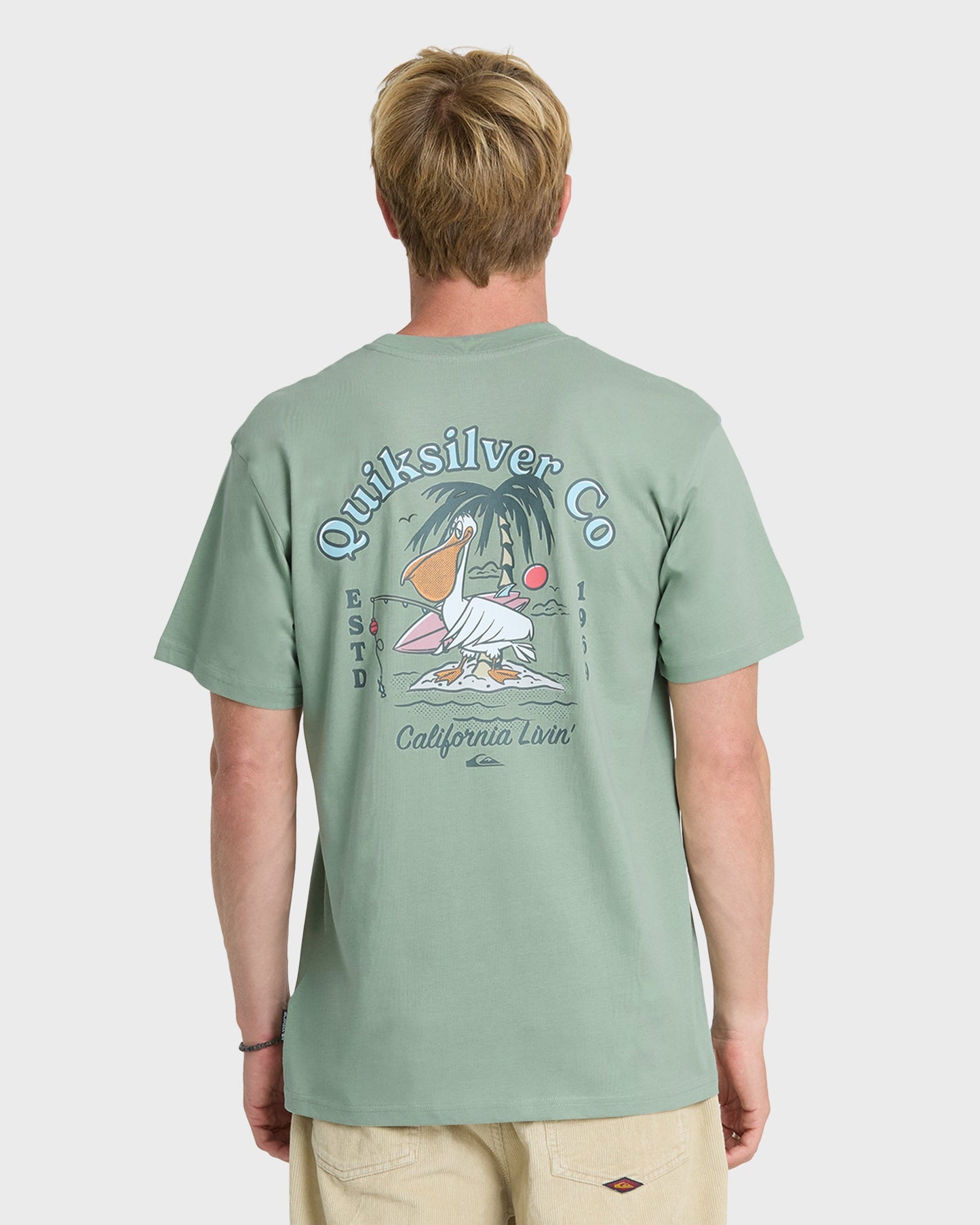 California Pelican Island Classic Short Sleeve Knit T-Shirt - Iceberg Green