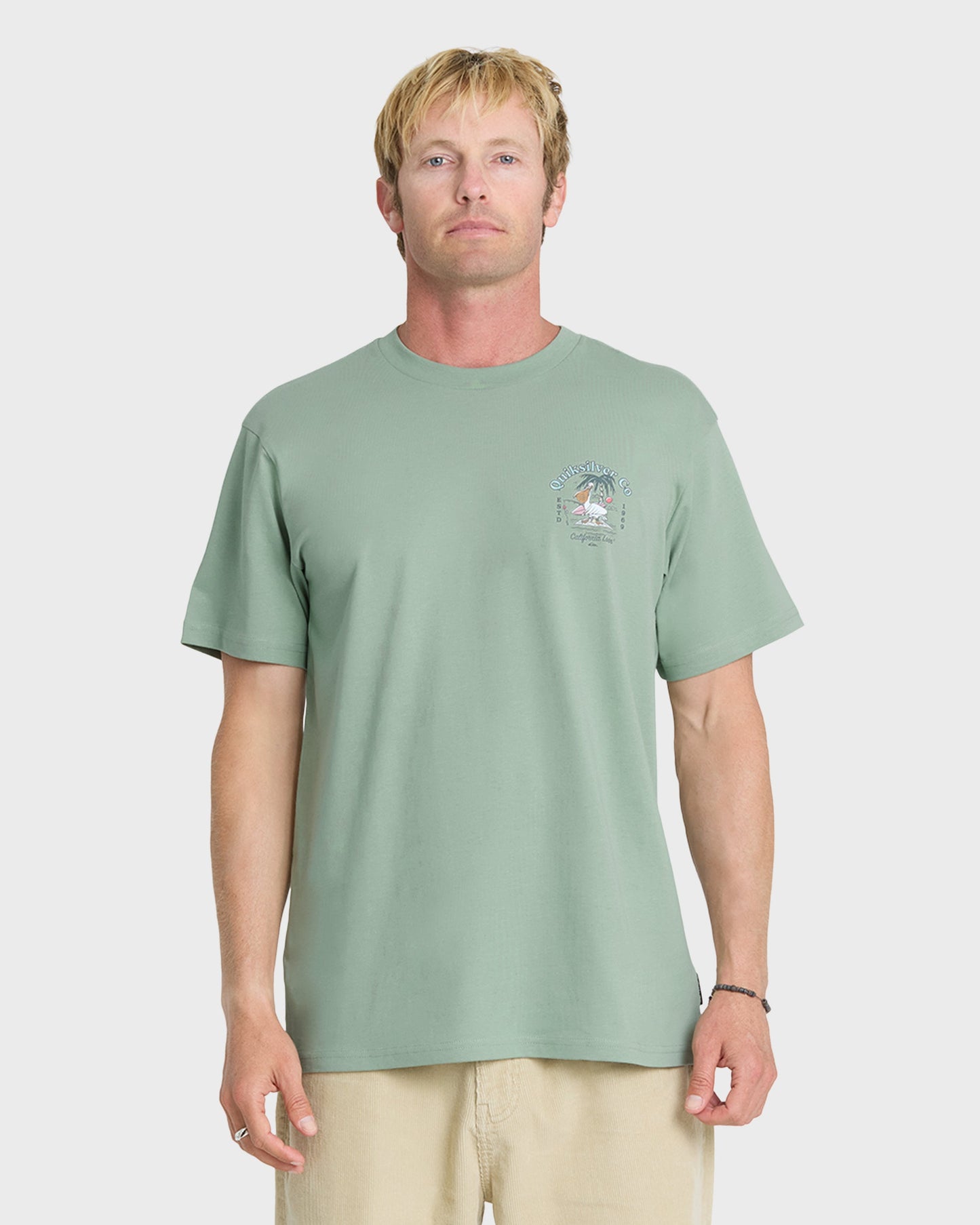 California Pelican Island Classic Short Sleeve Knit T-Shirt - Iceberg Green