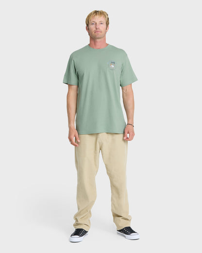 California Pelican Island Classic Short Sleeve Knit T-Shirt - Iceberg Green