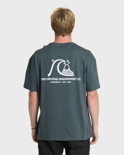 OG Surf Company ORG Short Sleeve Cotton T-Shirt - Dark Slate