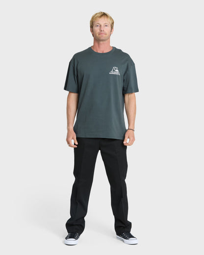 OG Surf Company ORG Short Sleeve Cotton T-Shirt - Dark Slate