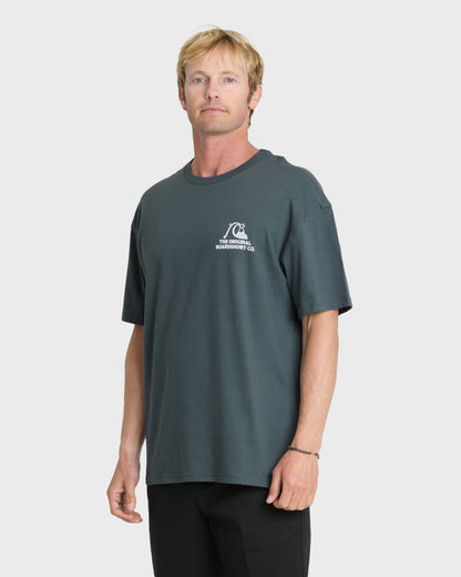 OG Surf Company ORG Short Sleeve Cotton T-Shirt - Dark Slate