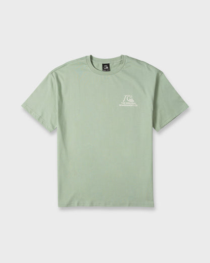 OG Surf Company ORG Short Sleeve Cotton T-Shirt - Iceberg Green