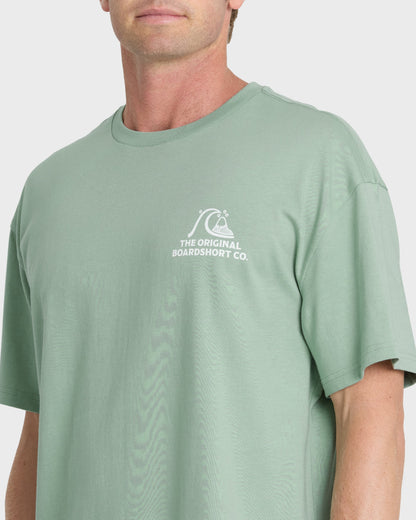 OG Surf Company ORG Short Sleeve Cotton T-Shirt - Iceberg Green