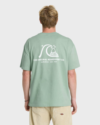 OG Surf Company ORG Short Sleeve Cotton T-Shirt - Iceberg Green
