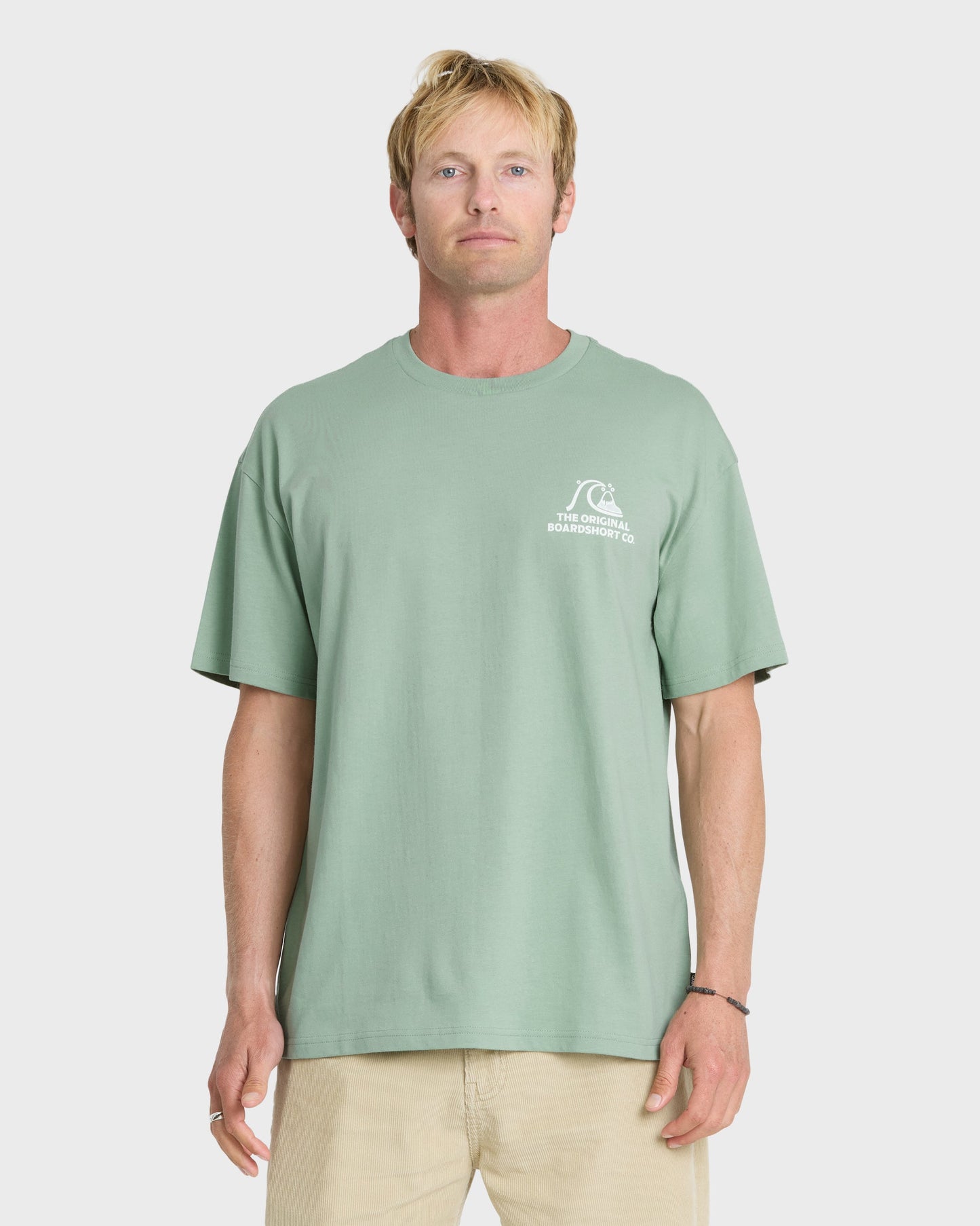 OG Surf Company ORG Short Sleeve Cotton T-Shirt - Iceberg Green