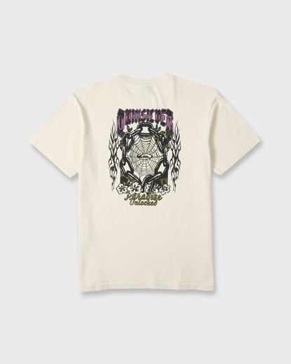 Unlocked Pigment Dye Short Sleeve Knit T-Shirt - Silver Birch