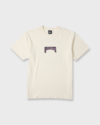 Unlocked Pigment Dye Short Sleeve Knit T-Shirt - Silver Birch