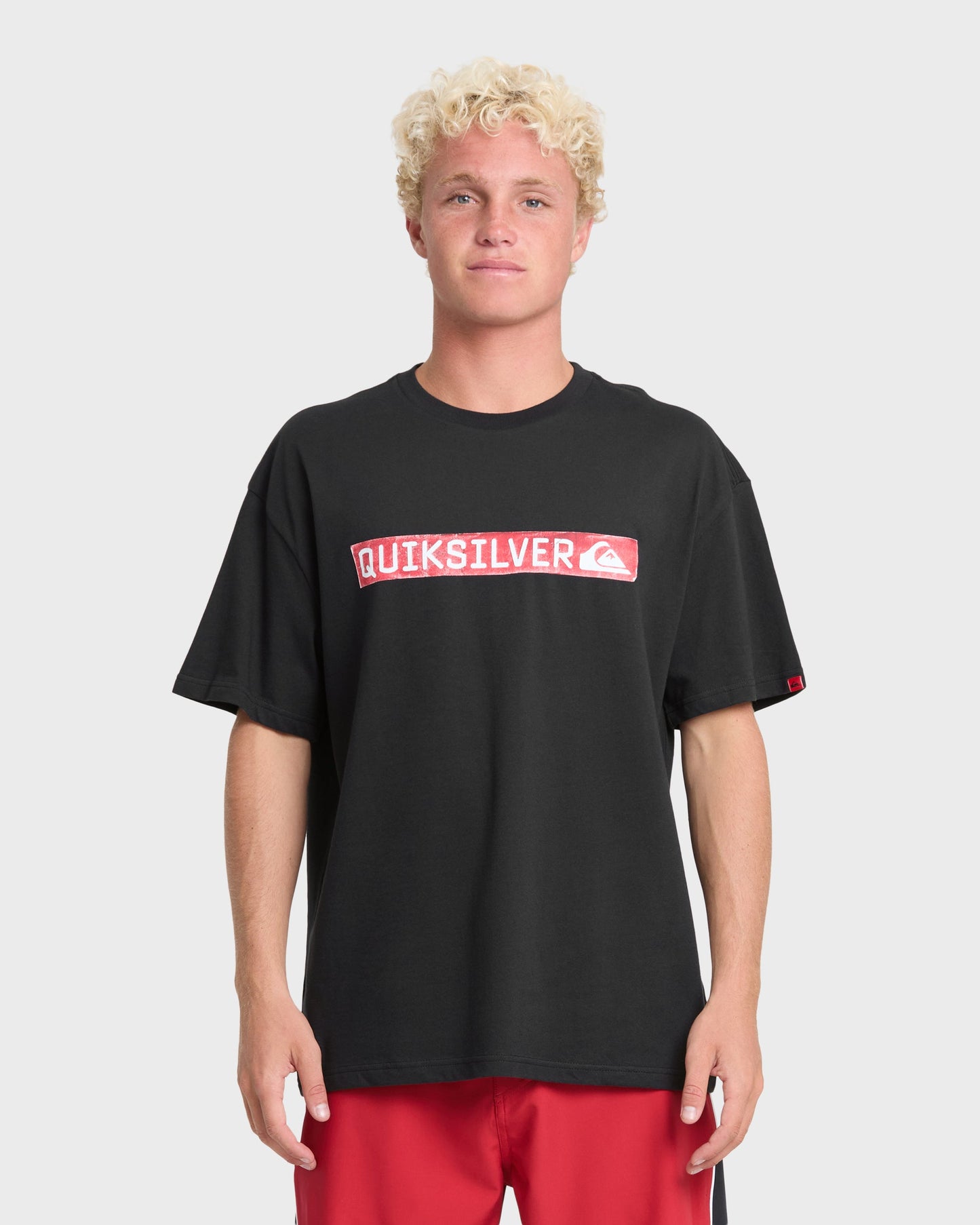 Young Guns Clicker Red Box Short Sleeve Knit T-Shirt - Black