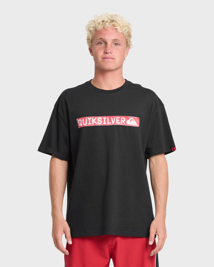 Young Guns Clicker Red Box Short Sleeve Knit T-Shirt - Black