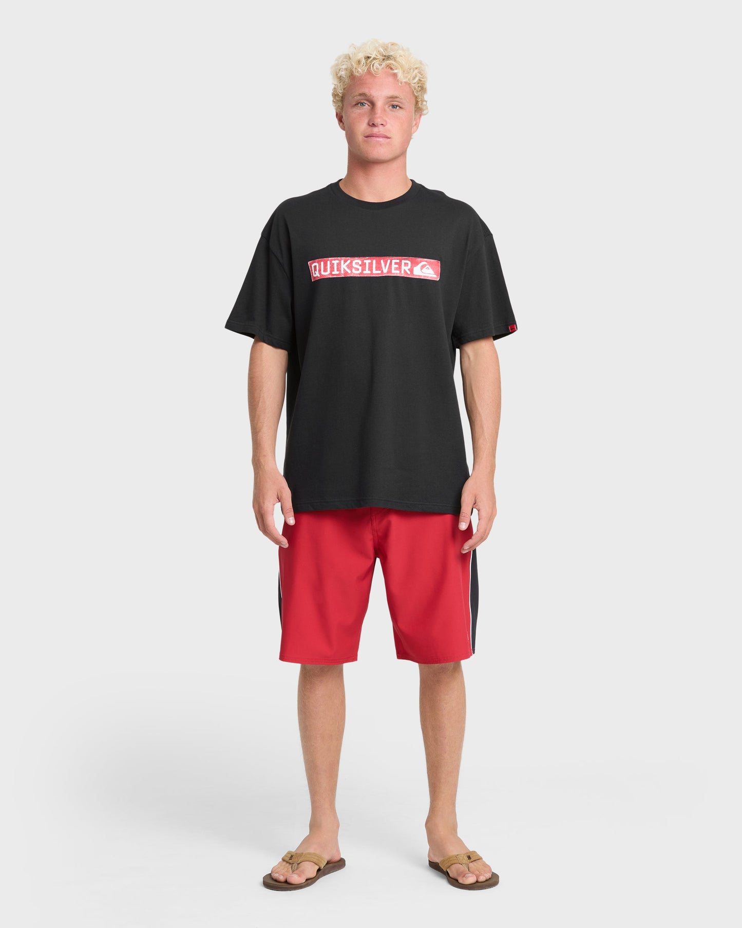 Young Guns Clicker Red Box Short Sleeve Knit T-Shirt - Black