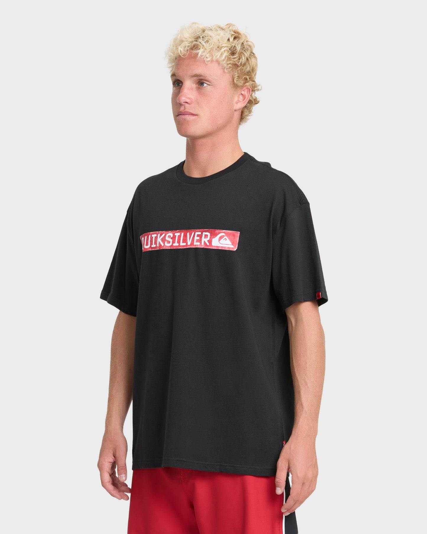 Young Guns Clicker Red Box Short Sleeve Knit T-Shirt - Black