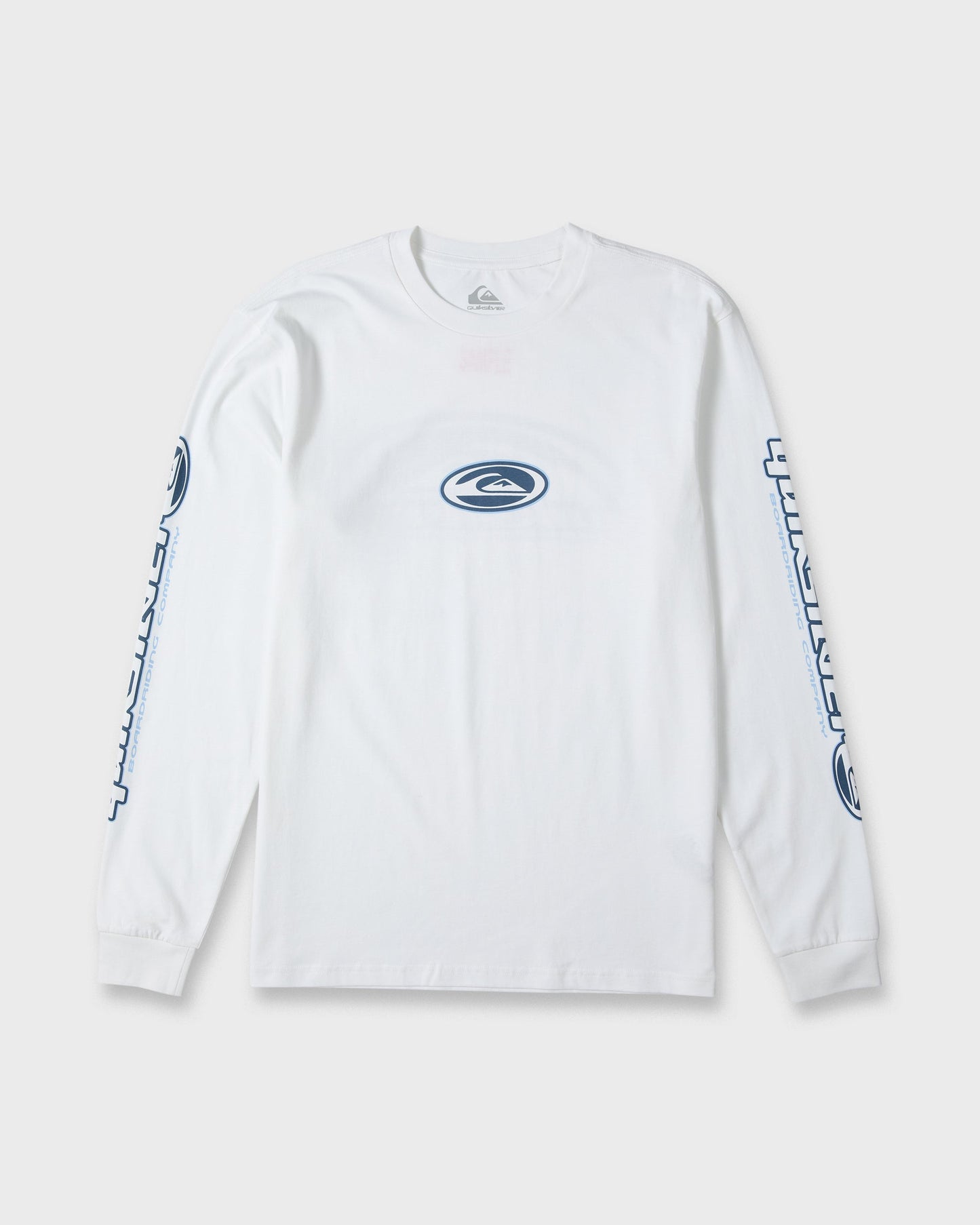 Clutch Long Sleeve Knit T-Shirt - White