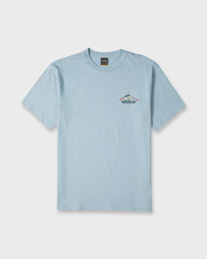 Waterman Air Show Classic Short Sleeve Knit T-Shirt - Dusty Blue