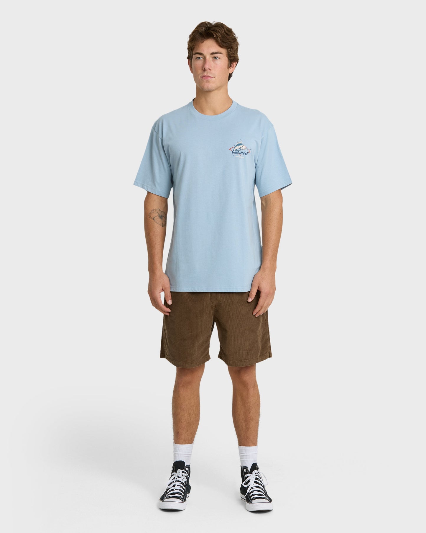 Waterman Air Show Classic Short Sleeve Knit T-Shirt - Dusty Blue