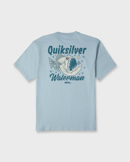 Waterman The Abyss Short Sleeve Knit T-Shirt - Dusty Blue