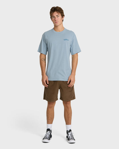 Waterman The Abyss Short Sleeve Knit T-Shirt - Dusty Blue