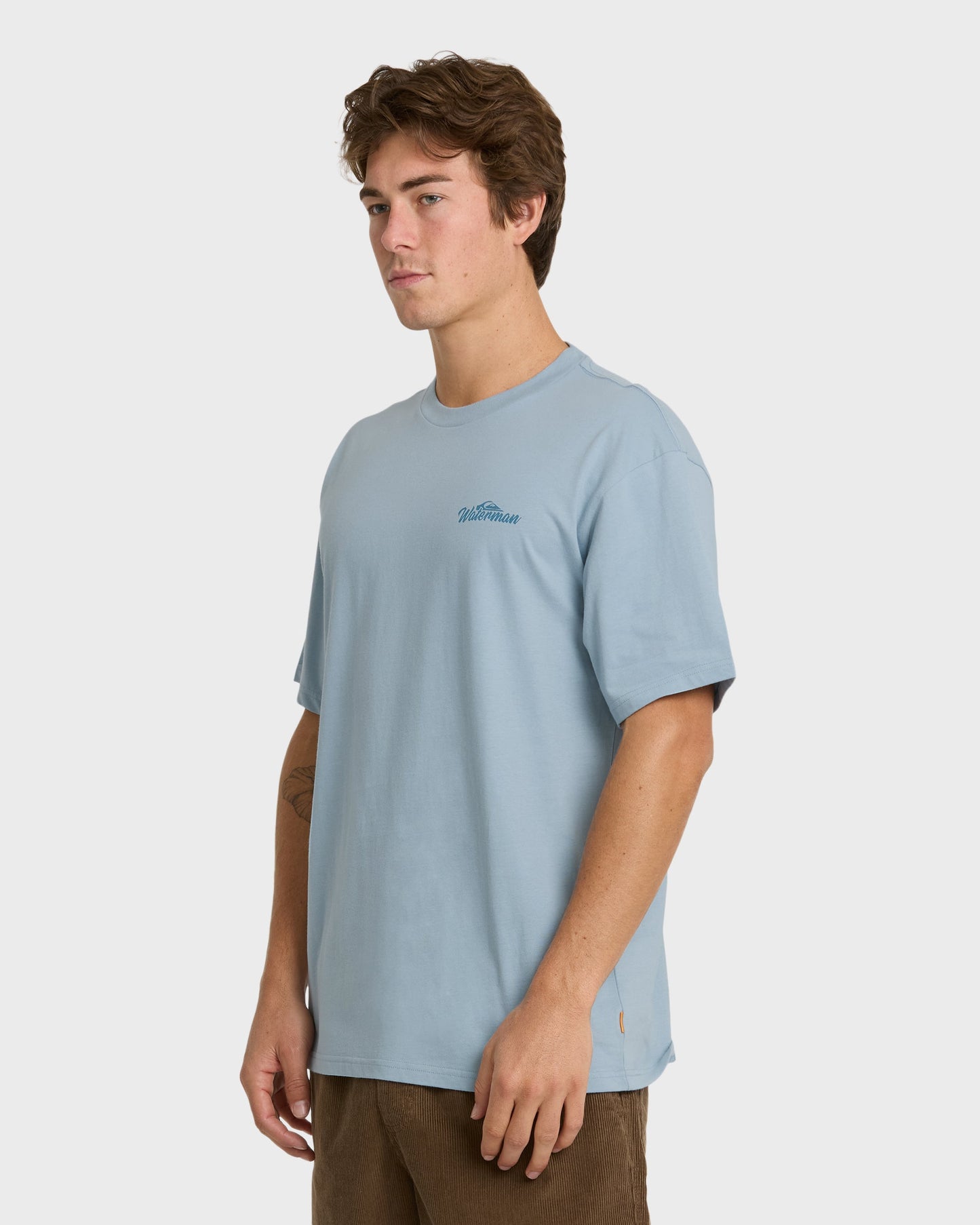 Waterman The Abyss Short Sleeve Knit T-Shirt - Dusty Blue