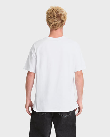 Young Guns Impaired Surf Short Sleeve T-Shirt - White