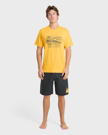 Pacifico Coastal Paradise Short Sleeve Knit T-Shirt - Sunshine