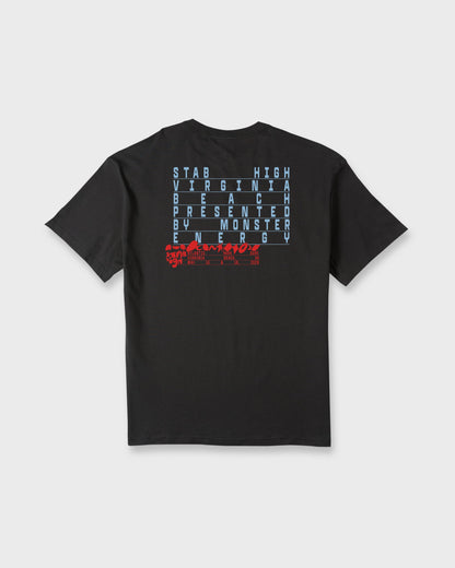 Stab High Virginia Beach Short Sleeve T-Shirt - Black